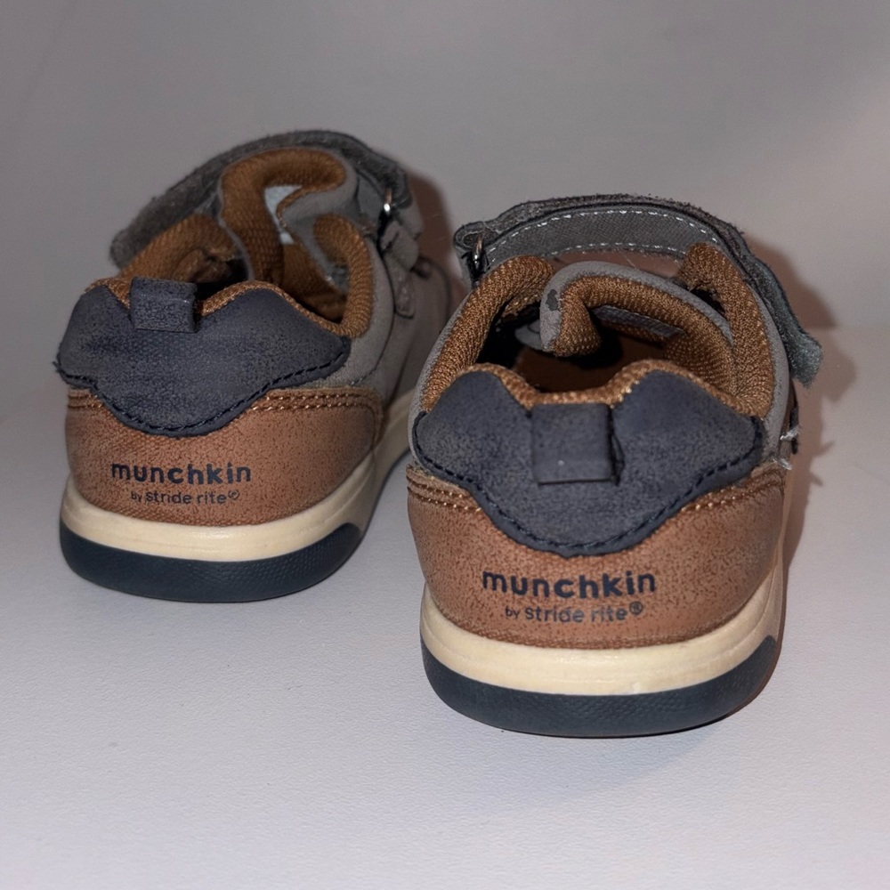 Stride Rite Toddler Boys Maxwell Casual Sneakers – Gray Toddler Size 9 - Picture 4 of 6